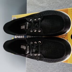 Womens Skechers Flex Radiant Slip-ins SSSTurner Black Slip In Size 7 Med